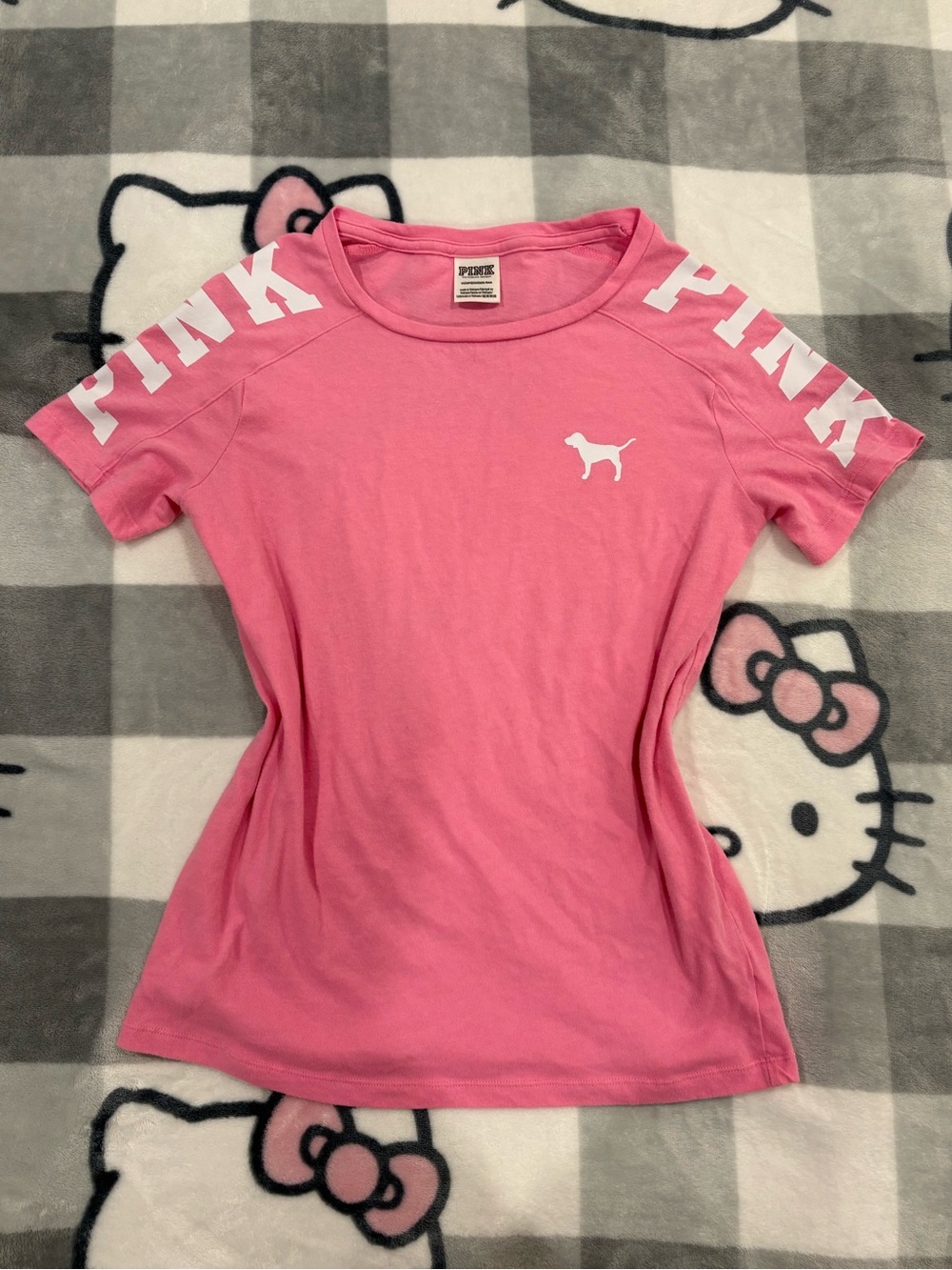 Victoria’s Secret PINK Pink Logo Short Sleeve T-Shirt